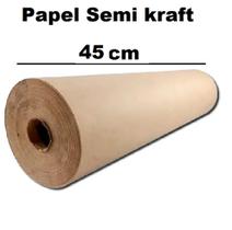 Papel Semi Kraft Bobina 45cm 1,250kg Pardo Emb. C/50metros