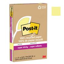 Papel Sticky Notes Post-it 100% reciclado 4x6cm 45 folhas
