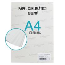 Papel Sublimático 100g A4 Fosco Alta Resolução Pacote com 100 Folhas para Impressão Jato de Tinta Papel Sublimático 100g A4 Fosco Alta Resolução Pacote com 100 Folhas para Impressão Jato de Tinta