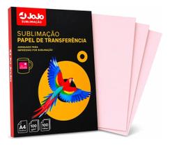 Papel Sublimático A4 100g 100 Folhas Resinado Jojo Rosa Papel Sublimático A4 100g 100 Folhas Resinado Jojo Rosa