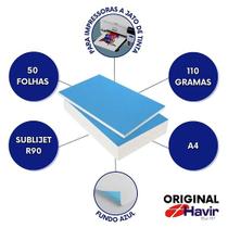 Papel Sublimático Havir 110g A4 50 folhas