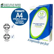 Papel Sulfite 75g Executive Papel A4 Multiuso 500 Folhas folha