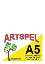 Papel sulfite 75g formato a5 com 500 folhas - ARTSPEL