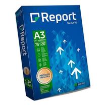 Papel Sulfite A3 Branco Report RESMA 500 Folhas, 75g Qualidade para Impressões e Cópias