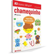 Papel Sulfite A3 Chamequinho 180GR PCT.C/50