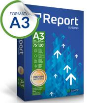 Papel sulfite A3 Report branco 75g 500 folhas Papel sulfite A3 Report branco 75g 500 folhas