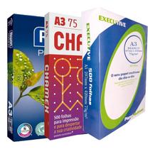 Papel Sulfite A3 Várias Marcas 297mm X 420mm Kit 3 Papel Sulfite A3 Várias Marcas 297mm X 420mm Kit 3
