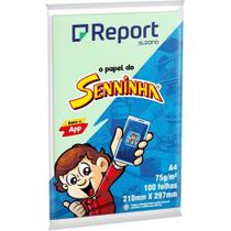 Papel Sulfite A4 75 Gramas Senninha c/ 100 Folhas - Report - VERDE Papel Sulfite A4 75 Gramas Senninha c/ 100 Folhas - Report - VERDE