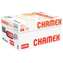 Papel sulfite A4 75g 210x297 Com 8 Pacotes Cx. 2400 folhas Chamex Papel sulfite A4 75g 210x297 Com 8 Pacotes Cx. 2400 folhas Chamex