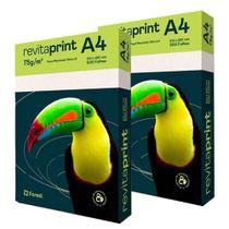 Papel Sulfite A4 75g 500 Folhas Reciclado Natural 2 Unidades - Revita Print Papel Sulfite A4 75g 500 Folhas Reciclado Natural 2 Unidades - Revita Print