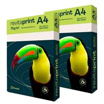 Papel Sulfite A4 75g 500 Folhas Reciclado Natural 2 Unidades - Revita Print Papel Sulfite A4 75g 500 Folhas Reciclado Natural 2 Unidades - Revita Print