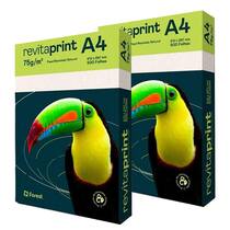 Papel Sulfite A4 75g 500 Folhas Reciclado Natural 2 Unidades - Revita Print Papel Sulfite A4 75g 500 Folhas Reciclado Natural 2 Unidades - Revita Print