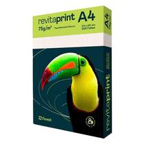 Papel Sulfite A4 75g 500 Folhas Reciclado Natural New - Revita Print Papel Sulfite A4 75g 500 Folhas Reciclado Natural New - Revita Print