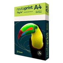 Papel Sulfite A4 75g 500 Folhas Reciclado Natural - Revita Print
