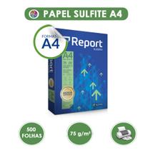 Papel Sulfite A4 75g Resma 500 Folhas Report Impressão