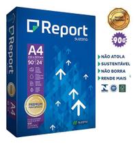 Papel Sulfite A4 90g Premium Report Suzano 500 Folhas