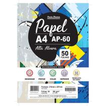 Papel Sulfite A4 AP60 180G 60KG. Branco 50FLS. - Pauta Branca