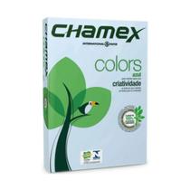 Papel Sulfite A4 Azul 75 g/m² com 500 Folhas - Chamex Papel Sulfite A4 Azul 75 g/m² com 500 Folhas - Chamex
