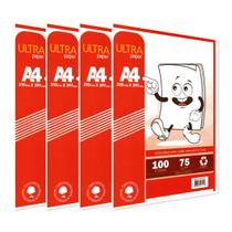 Papel sulfite A4 branco 75g Ultra Paper Kit com 400 folhas