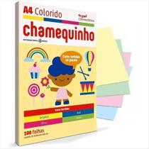 Papel sulfite A4 Chamequinho sortido 75g com 100 folhas
