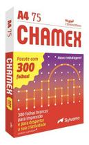 Papel sulfite A4 Chamex resma 300 folhas 75g 210x297 premium cor branco
