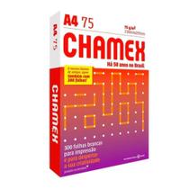 Papel Sulfite A4 Chamex Resma 300 Folhas 75g 210x297 Premium