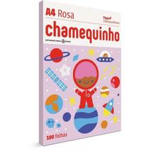 Papel Sulfite A4 Colorido Chamequinho 75 g Rosa - Chamex Papel Sulfite A4 Colorido Chamequinho 75 g Rosa - Chamex