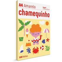 Papel Sulfite A4 Colorido Chamequinho 75G Amarelo PCT/100 - International Paper