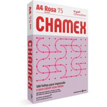 Papel Sulfite A4 Colorido Chamex 75G Rosa PCT com 500 - Gna Papel Sulfite A4 Colorido Chamex 75G Rosa PCT com 500 - Gna