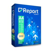 Papel sulfite a4 folhas 75g - report premium com 500 folhas