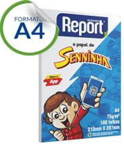 Papel sulfite A4 Report branco 75G 100 folhas