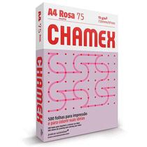 Papel sulfite A4 rosa 210x297 com 500 fls Colors Chamex