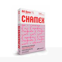 Papel Sulfite A4 Rosa 75 g/m² com 500 Folhas - Chamex Papel Sulfite A4 Rosa 75 g/m² com 500 Folhas - Chamex