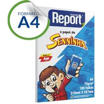 Papel sulfite a4 seninha 100 folhas