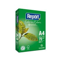 Papel Sulfite A4 Verde 75g 500 Folhas Report