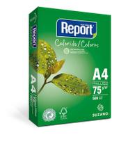 Papel Sulfite A4 Verde Pacote com 500 Folhas Report