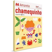 Papel Sulfite Amarelo A4 75g/m² 100 Folhas CHAMEX