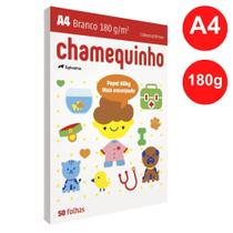 Papel Sulfite Branco 180g A4 210x297mm Chamequinho PT/ 50 Folhas - SYLVAMO