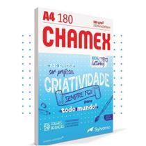 Papel Sulfite Branco 180g A4 210x297mm Chamex Lettering PT/ 50 Folhas - SYLVAMO