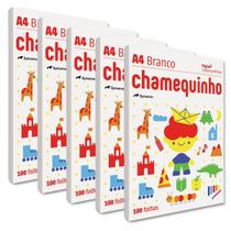 Papel sulfite Branco A4 75g 210mm x 297mm Chamequinho pacotes com 100 folhas