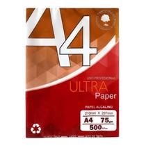 Papel sulfite Branco A4 75g 210mm x 297mm Ultra Paper pacote com 500 folhas, ideal para fotocópias, laser e jato de tint