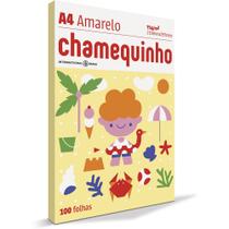 Papel Sulfite Chamequinho 75 g/m² A4 100 Fls Amarelo Papel Sulfite Chamequinho 75 g/m² A4 100 Fls Amarelo