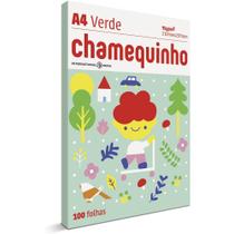 Papel Sulfite Chamequinho 75 g/m² A4 100 Fls Verde Papel Sulfite Chamequinho 75 g/m² A4 100 Fls Verde