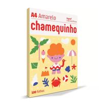 Papel Sulfite Chamequinho A4 100 Folhas Amarelo - Chamex