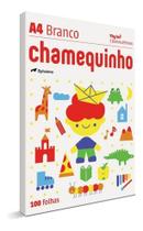 Papel Sulfite Chamequinho A4 Branco 100 Folhas 75g Papel Sulfite Chamequinho A4 Branco 100 Folhas 75g