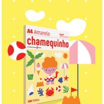 Papel Sulfite Chamequinho amarelo 75g/m A4 21x29,7cm 100 Folhas