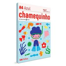 Papel sulfite chamequinho colorido A4 com 100 folhas 75 g/m²