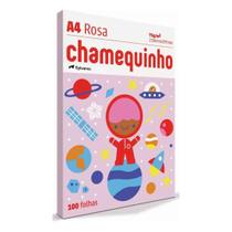 Papel sulfite chamequinho colorido A4 com 100 folhas 75 g/m²