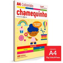 Papel sulfite Chamequinho Colors pct. 100 folhas unid 75g A4 Cor: Misto