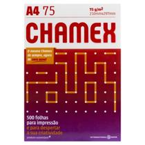 Papel Sulfite Chamex 75 g/m² A4 500 fls Branco Papel Sulfite Chamex 75 g/m² A4 500 fls Branco